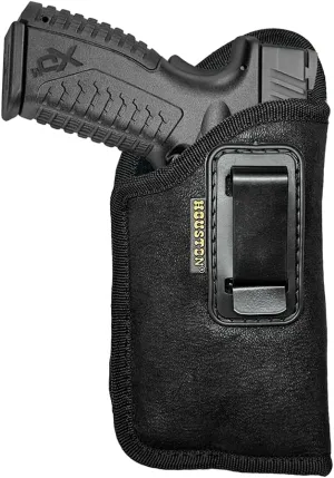 HOUSTON Gun Holsters - Nobuck ECO Leather Concealed Carry - FITS Most Mid & Full Sizes - XDM, Glock 19/23, 92 FS, S&W M&P with Laser