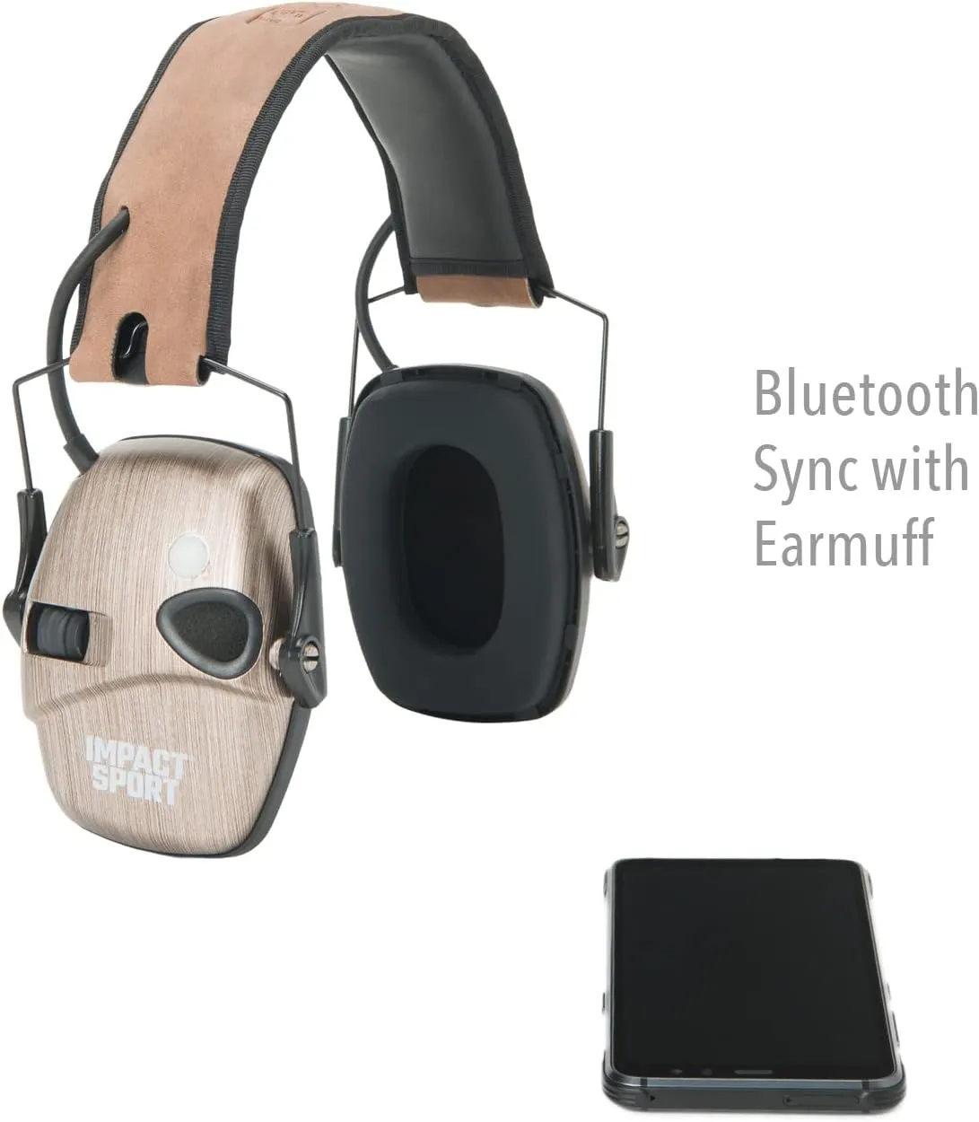 Howard Leight Impact Sport Bluetooth Shooting Earmuff, Black, 21dB Noise Attenuation, Unisex-Youth/Adults