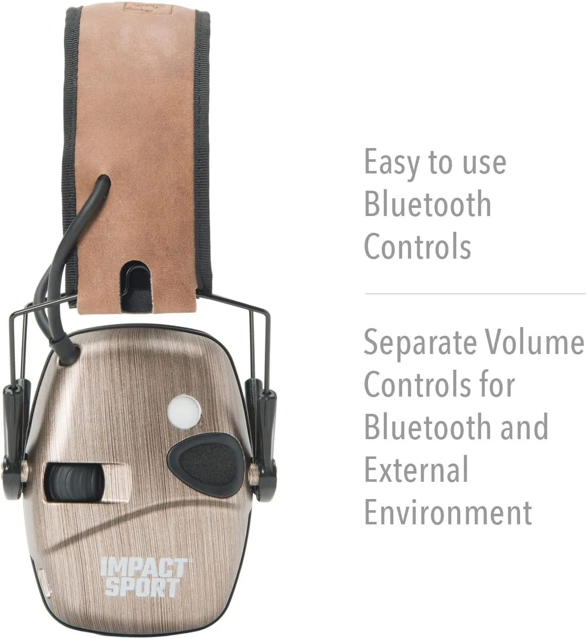 Howard Leight Impact Sport Bluetooth Shooting Earmuff, Black, 21dB Noise Attenuation, Unisex-Youth/Adults