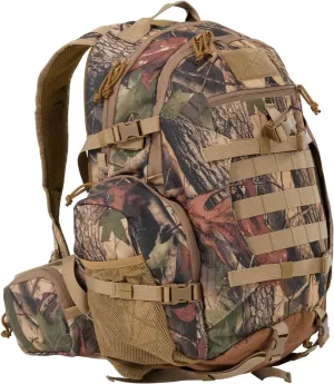 Hunting Backpack for Men, 900D Waterproof Camo Hunting Pack, 35L Large Molle Hunting Day Pack with Rifle Bow Gun Holder, Rain Cover