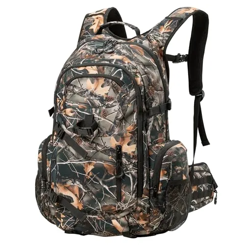 Hunting Backpack for Men,Waterproof Camo Backpacks for Hunt w/ Rain Cover