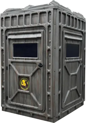 Hunting Blind – 4 & 5 Sided High Density Plastic Hunting Blind – 1-2 & 2-3 Person Hard-Sided Ground Blind for Deer, Turkey Hunting – 360 Views – Arctic Snow Camo, Habitat Olive, Thicket Oak