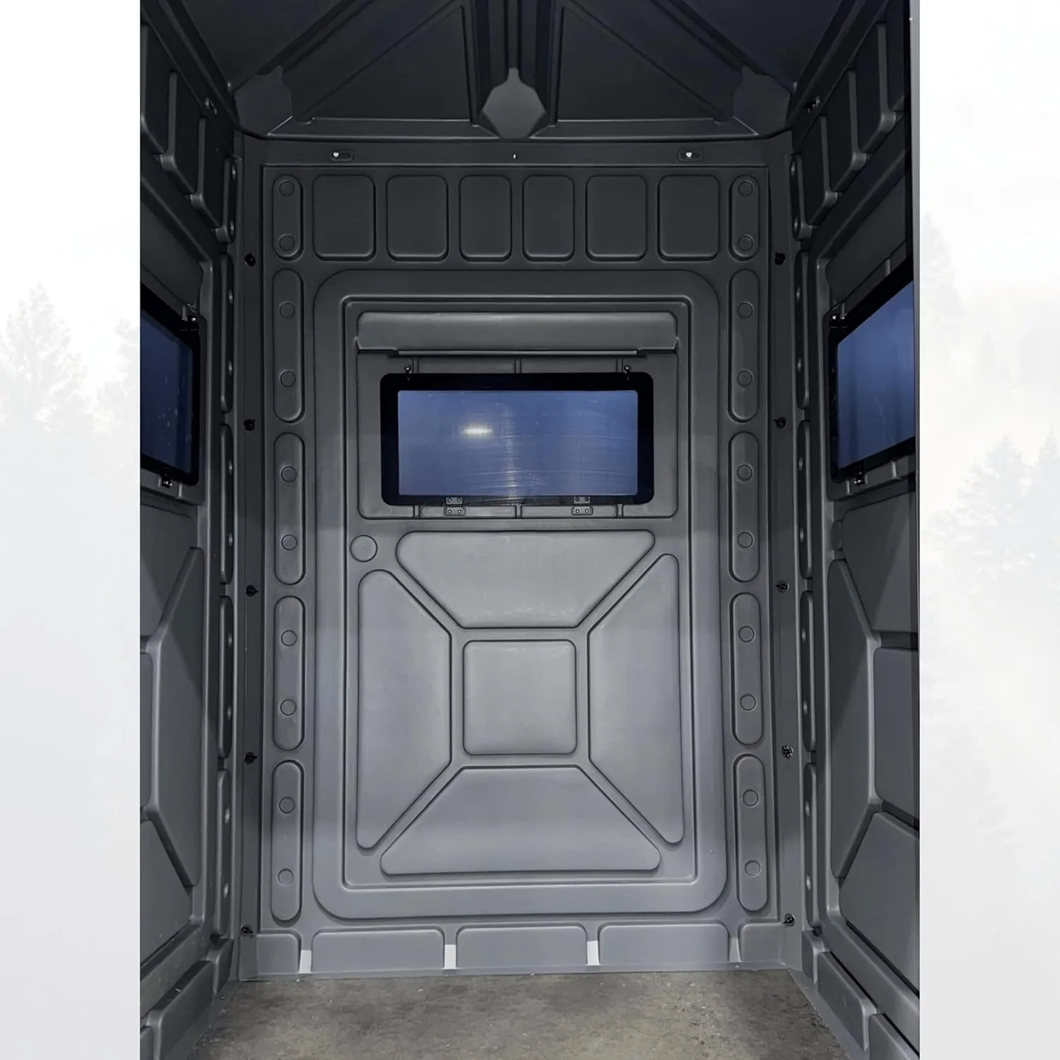 Hunting Blind – 4 & 5 Sided High Density Plastic Hunting Blind – 1-2 & 2-3 Person Hard-Sided Ground Blind for Deer, Turkey Hunting – 360 Views – Arctic Snow Camo, Habitat Olive, Thicket Oak