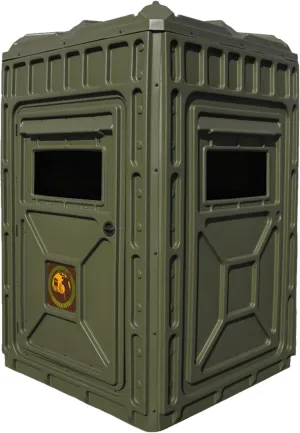 Hunting Blind – 4 & 5 Sided High Density Plastic Hunting Blind – 1-2 & 2-3 Person Hard-Sided Ground Blind for Deer, Turkey Hunting – 360 Views – Arctic Snow Camo, Habitat Olive, Thicket Oak