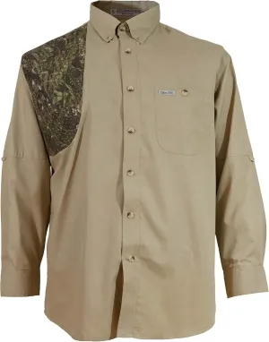 Hunting Khaki Camo Shooter Shirt Long Sleeves