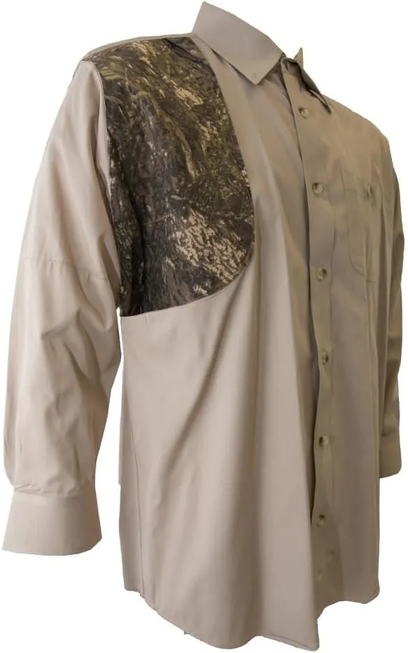 Hunting Khaki Camo Shooter Shirt Long Sleeves