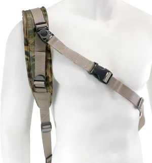 HUNTPAL Crossbody Style Hands-Free Gun Sling for Rifle Shotgun Crossbow, Comfortable Neoprene Padded Hunting Sling with Swivels, Universal Convenience Quick Adjustable Shoulder Strap
