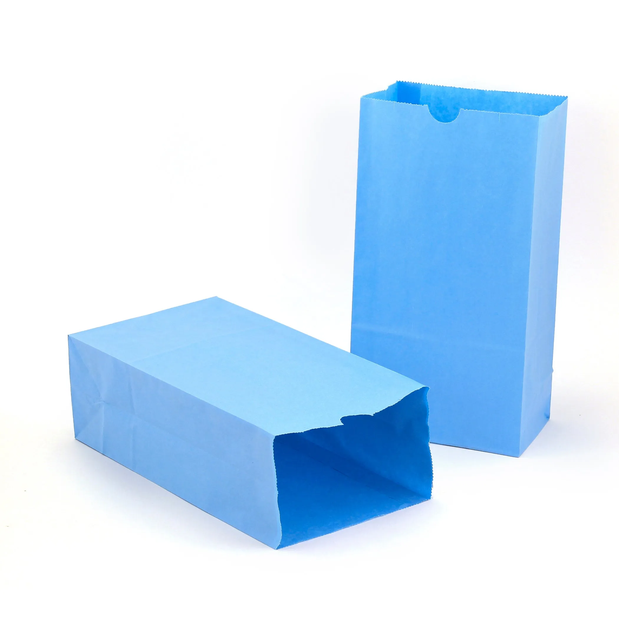 Hygloss Products Gusseted Bags - 6# Blue