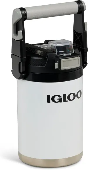 Igloo Rival Fusion 54OZ Insulated Water Jug, Large Water Bottle, Sports Water Jug, White