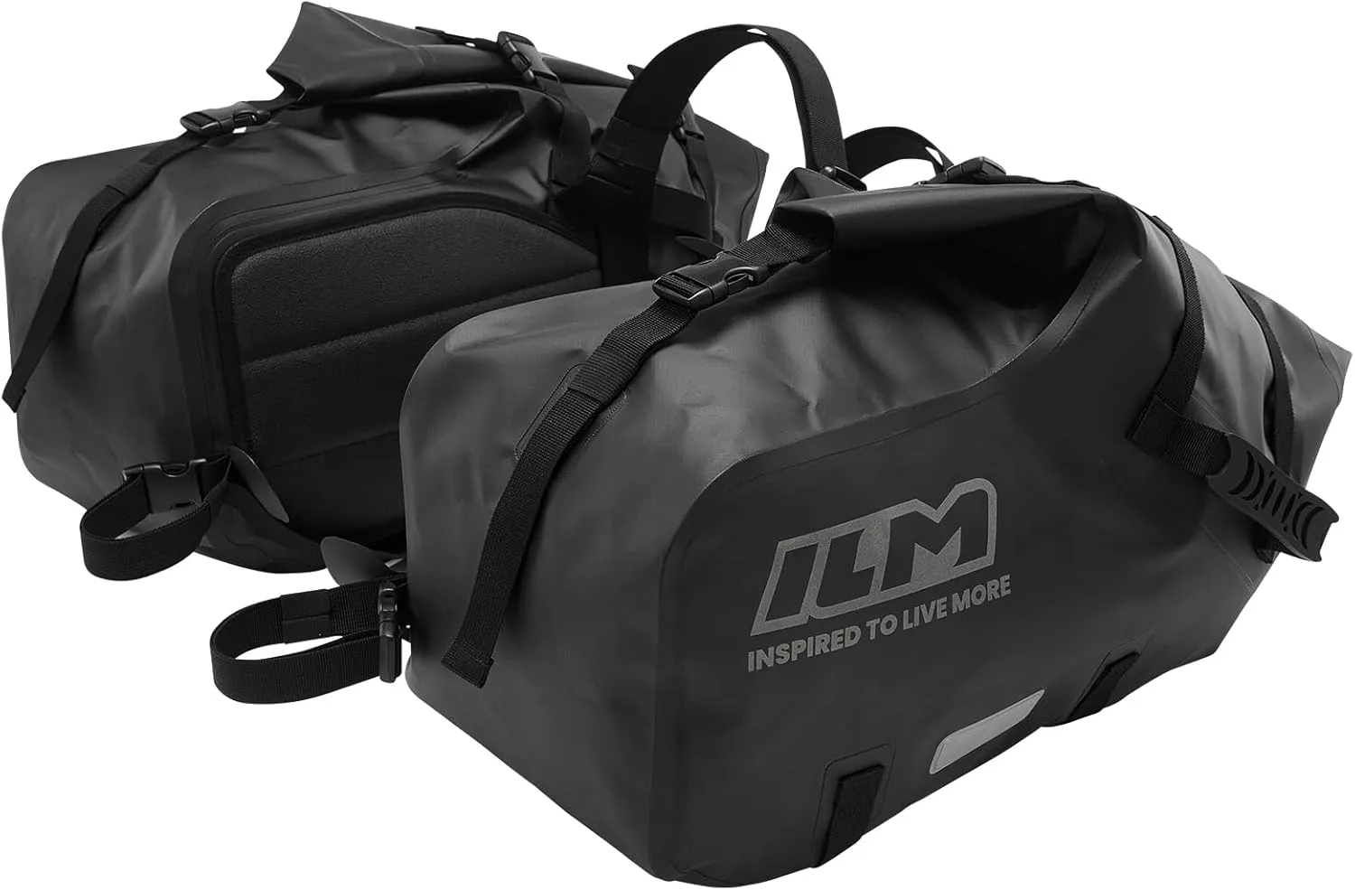 ILM Motorcycle Saddlebags Waterproof Motorbike Side Bags Panniers Large Capacity 48L(24L*2) Adventure Dual Sport BS3