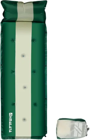 Inflatable Camping Sleeping Mat Compact Camping Pad for Backpacking Hiking Lightweight Sleep Pad Camping Air Mattress with Pillow Foam Sleeping Mat