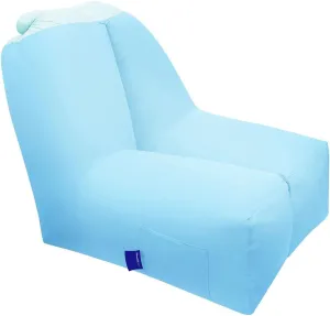 Inflatable Couch Air Sofa, Inflatable Beach Bed Carry Bag, Waterproof Inflatable Couch Camping Chair Hammock for Hiking Backyard Travel Beach Park Picnics, Blue