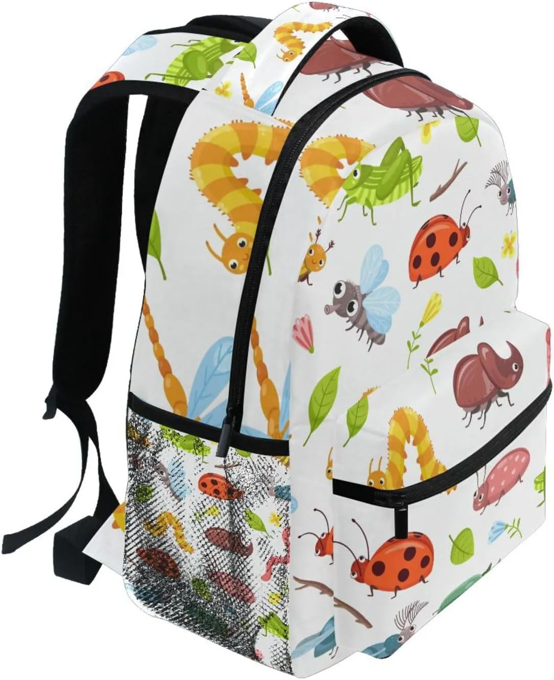 Insects Beetle Bugs Pattern Boys Girls Kids School Backpacks Bookbag, School Bag Travel Backpack Daypack