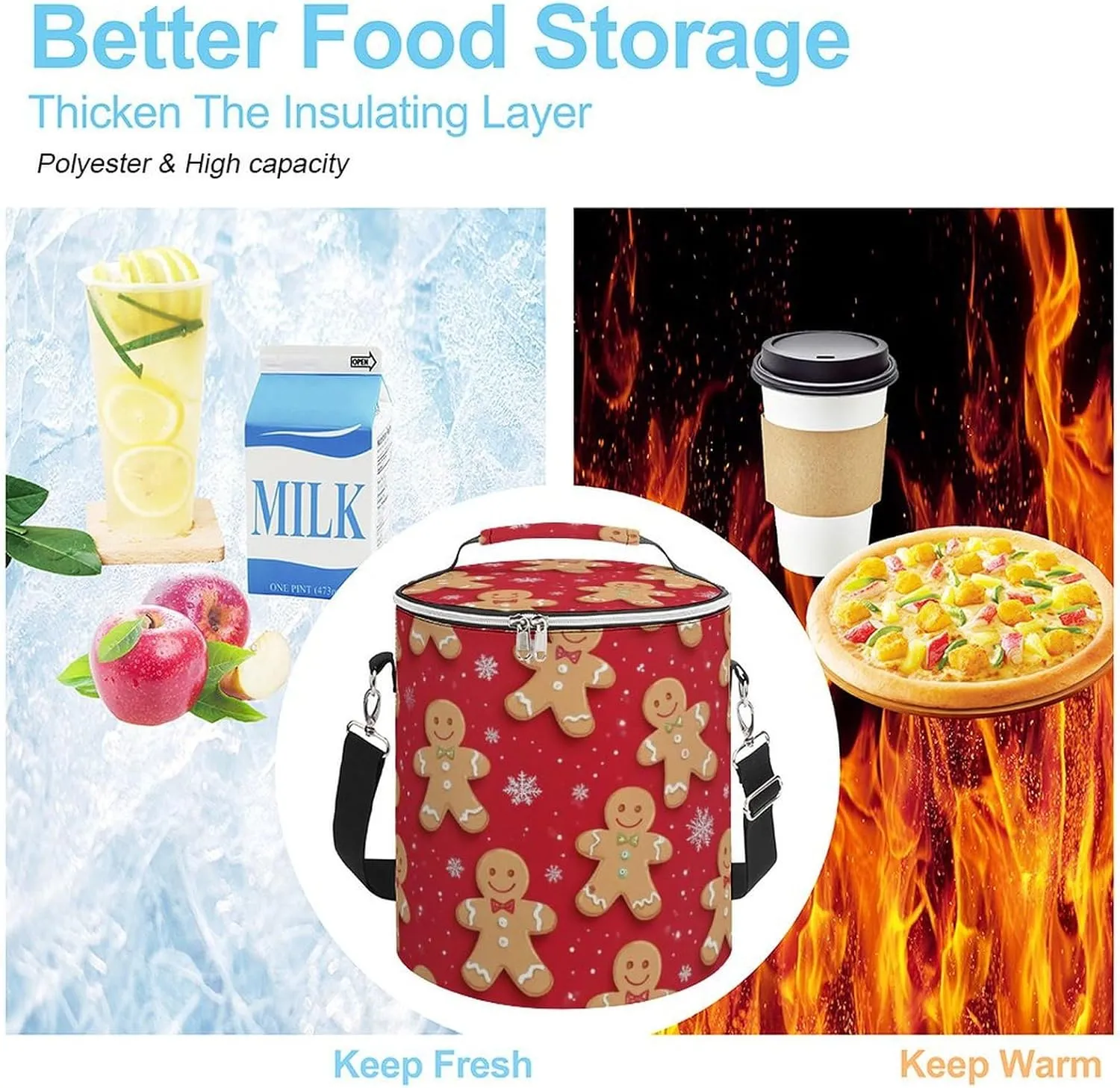 Insulated Cooler Backpack for Women and Men Picnic, Hiking, Camping, BBQ, Beach