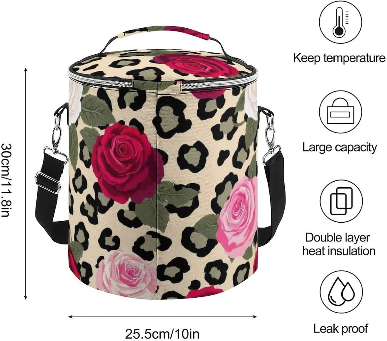 Insulated Cooler Backpack with Leak-Proof Liner for Beach, Picnic, Camping Use