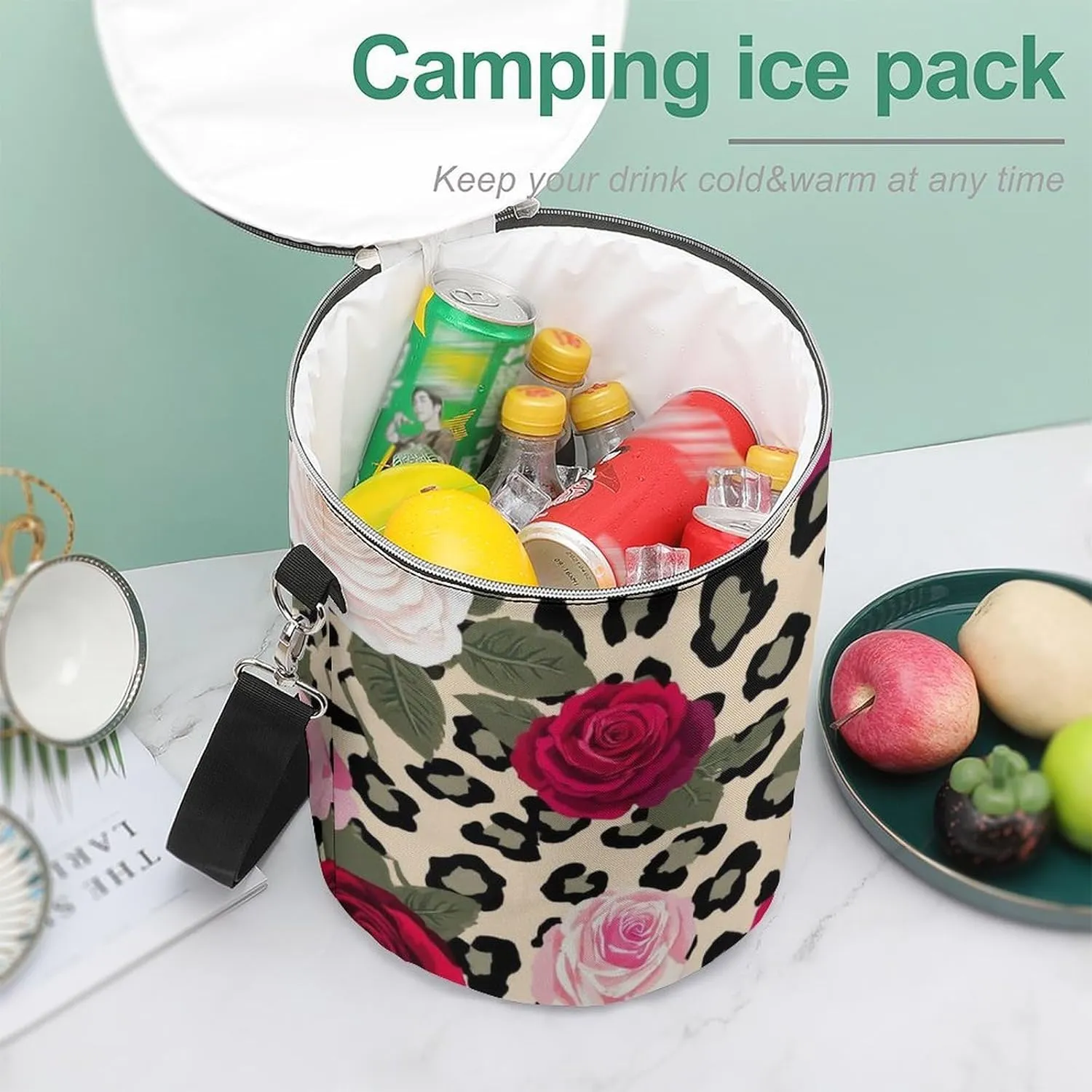 Insulated Cooler Backpack with Leak-Proof Liner for Beach, Picnic, Camping Use