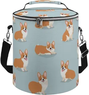 Insulated Cooler Bag with Zippered Top and Adjustable Shoulder Straps for Adults