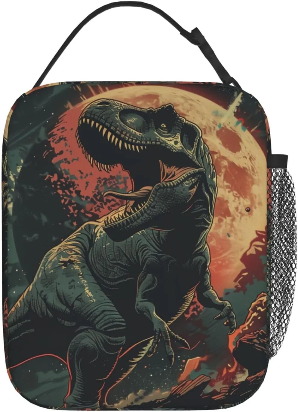 Insulated Lunch Box for Adults Kids Dinosaur Lunch Bag for Work,Picnic,School,Travel,Hiking, Beach or Fishing Polyester Dinosaur Lunch Box