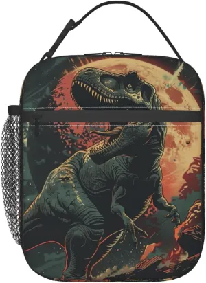 Insulated Lunch Box for Adults Kids Dinosaur Lunch Bag for Work,Picnic,School,Travel,Hiking, Beach or Fishing Polyester Dinosaur Lunch Box