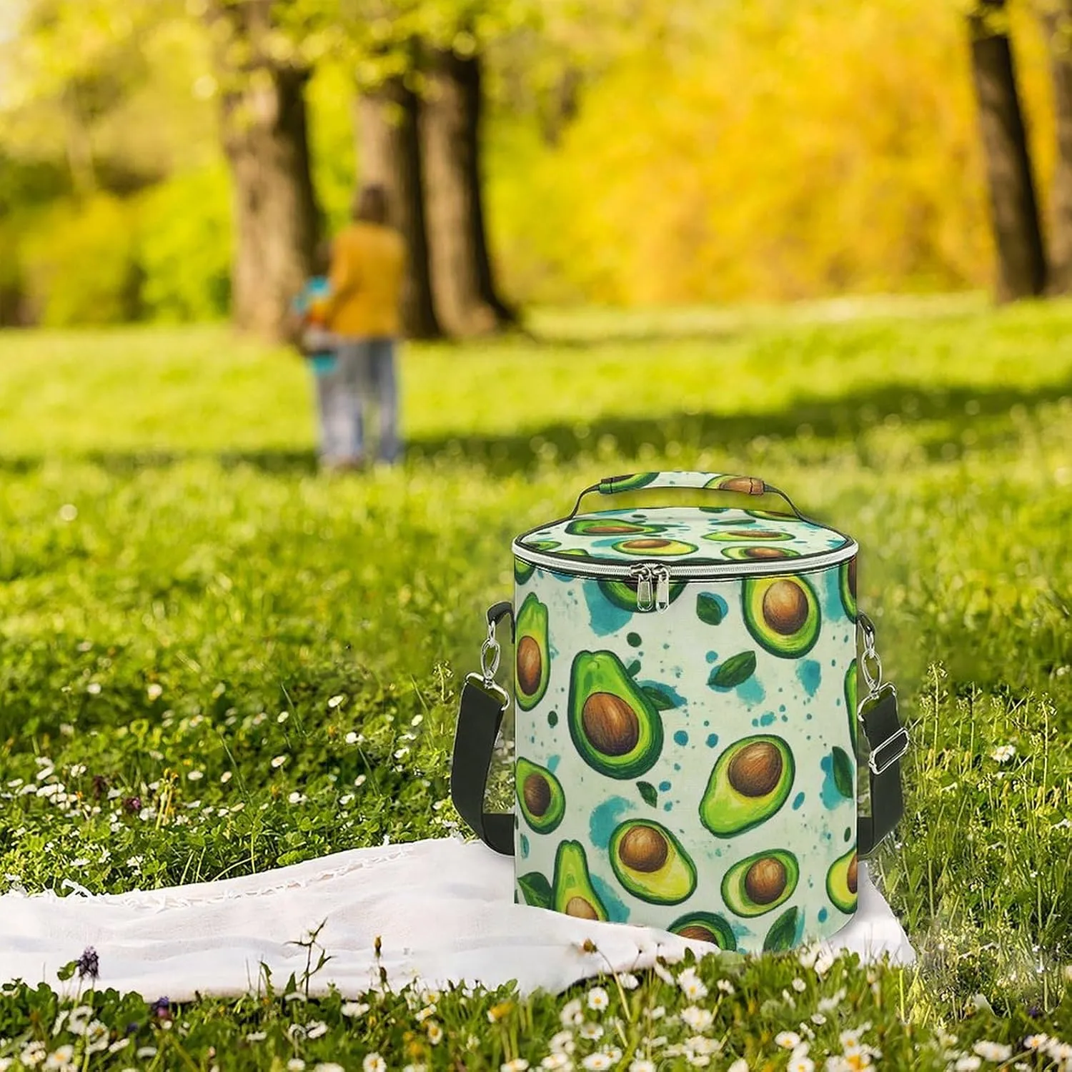 Insulated Soft Cooler Lunch Bag for Camping, Hiking, Beach, Picnic and Shopping