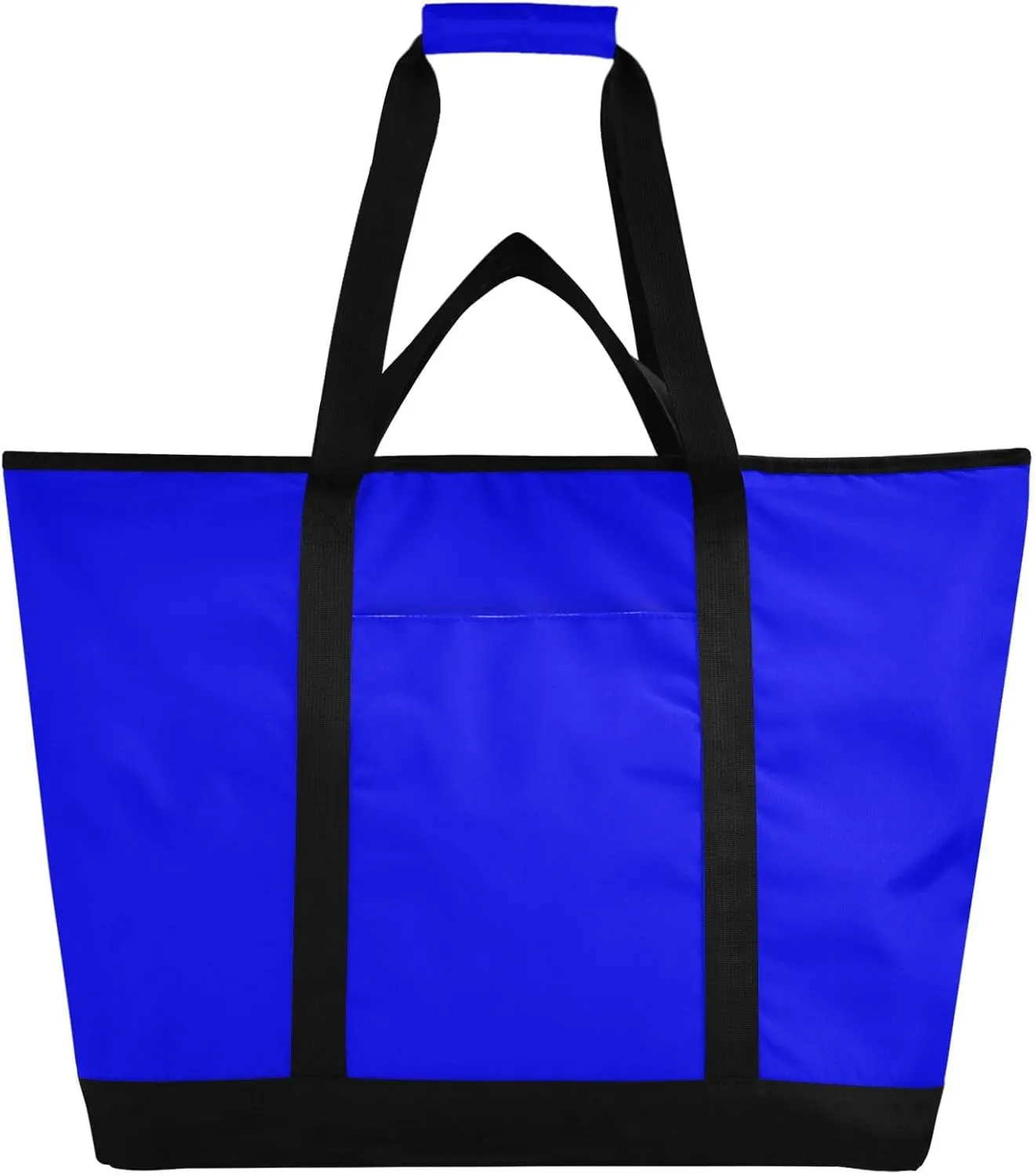 Insulated Soft Sided Cooler Bag Hot or Cold Carrier Portable Travel Cooler Personalized for Travel Picnics Delivery Blue Solid Color