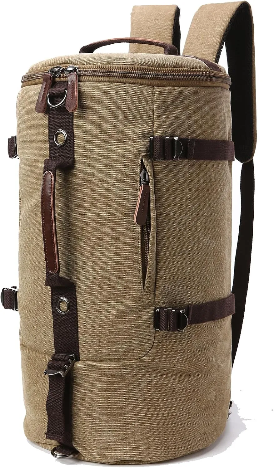 IT'SCARL Travel laptops, backpacks for women and men, leisure work bags, backpacks approved by airlines for hiking, business backpacks (khaki)