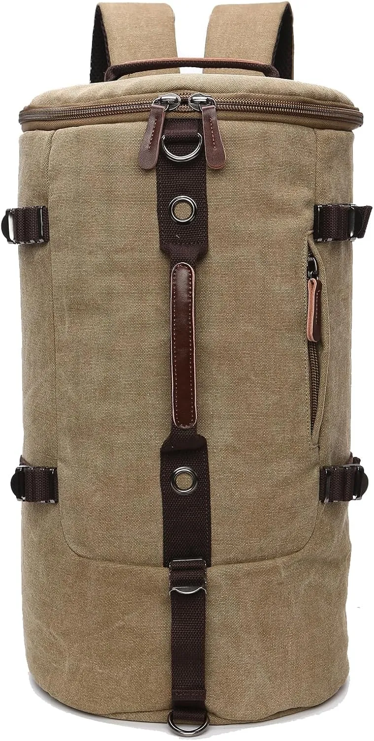 IT'SCARL Travel laptops, backpacks for women and men, leisure work bags, backpacks approved by airlines for hiking, business backpacks (khaki)