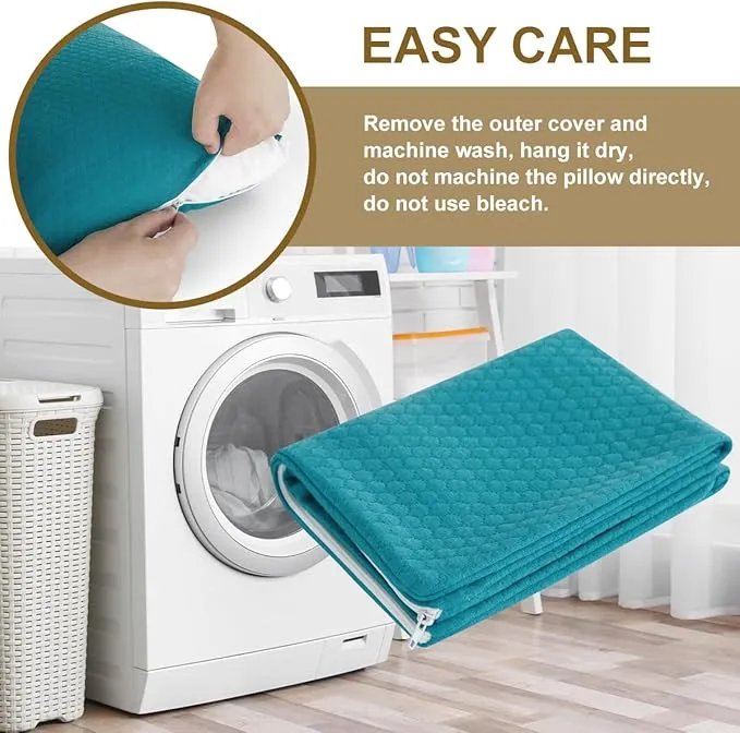 Ivellow Memory Foam Travel Pillow Compressible Camping Pillow for Sleeping Shredded Memory Foam Pillow Compact Firm Supportive Small Pillow for Adults Kids Outdoor Backpacking Hiking Essential Gear-M