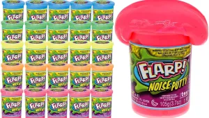 JA-RU Scented Flarp Noise Putty for Kids (24 Units Assorted) Fart Noise Maker. Hand Therapy Putty. Stress Relief Toy. Slime Party Favors & Goody Bag Stuffers. 10041-24p