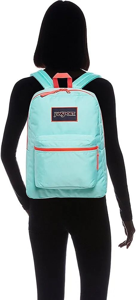 JanSport SuperBreak Backpack - Durable, Lightweight Premium Backpack - Black/White Zebra Strip