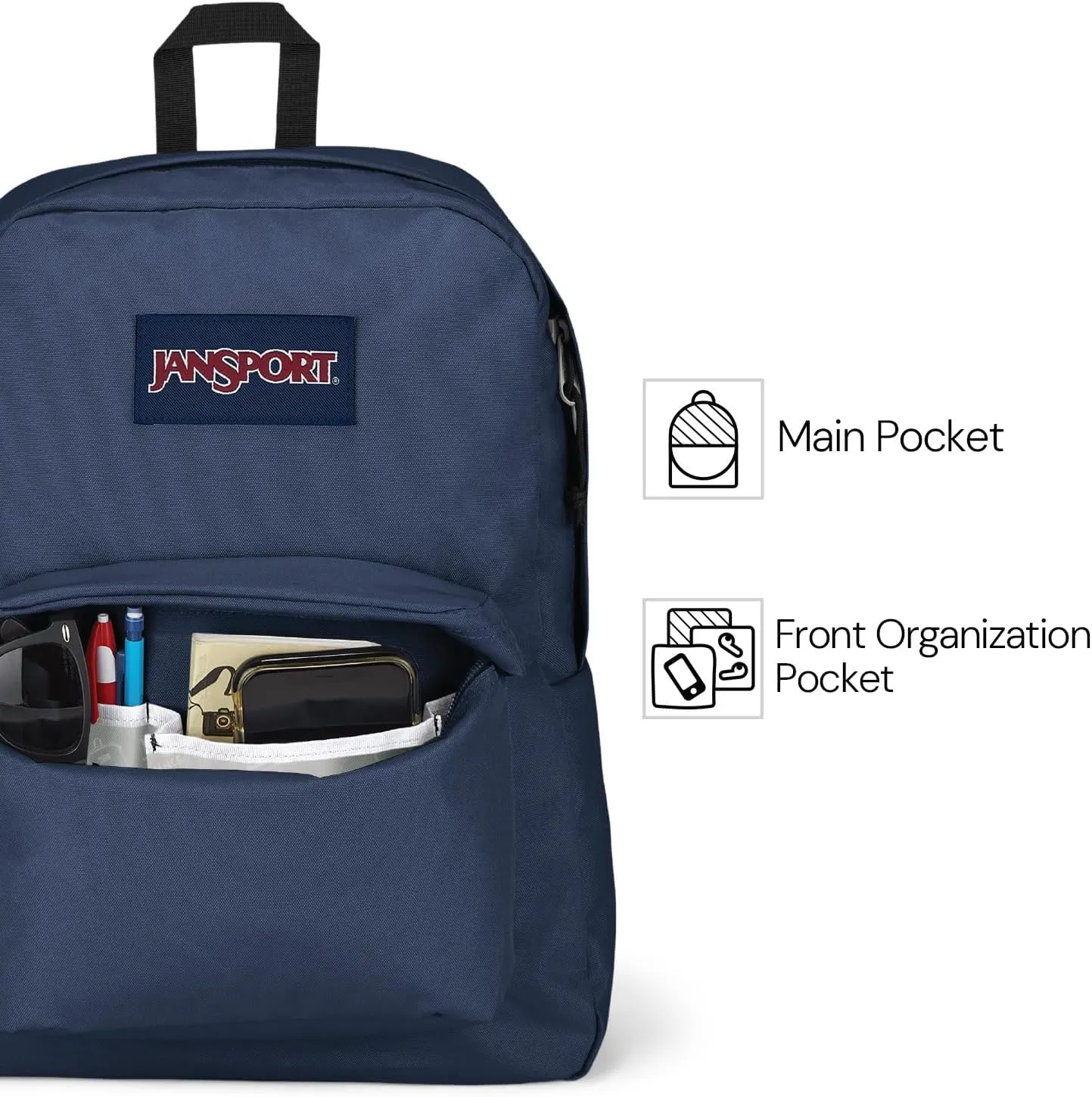 JanSport SuperBreak One Backpacks - Durable, Lightweight Bag with 1 Main Compartment, Front Utility Pocket with Built-in Organizer - Premium Backpack - Fresh Mint