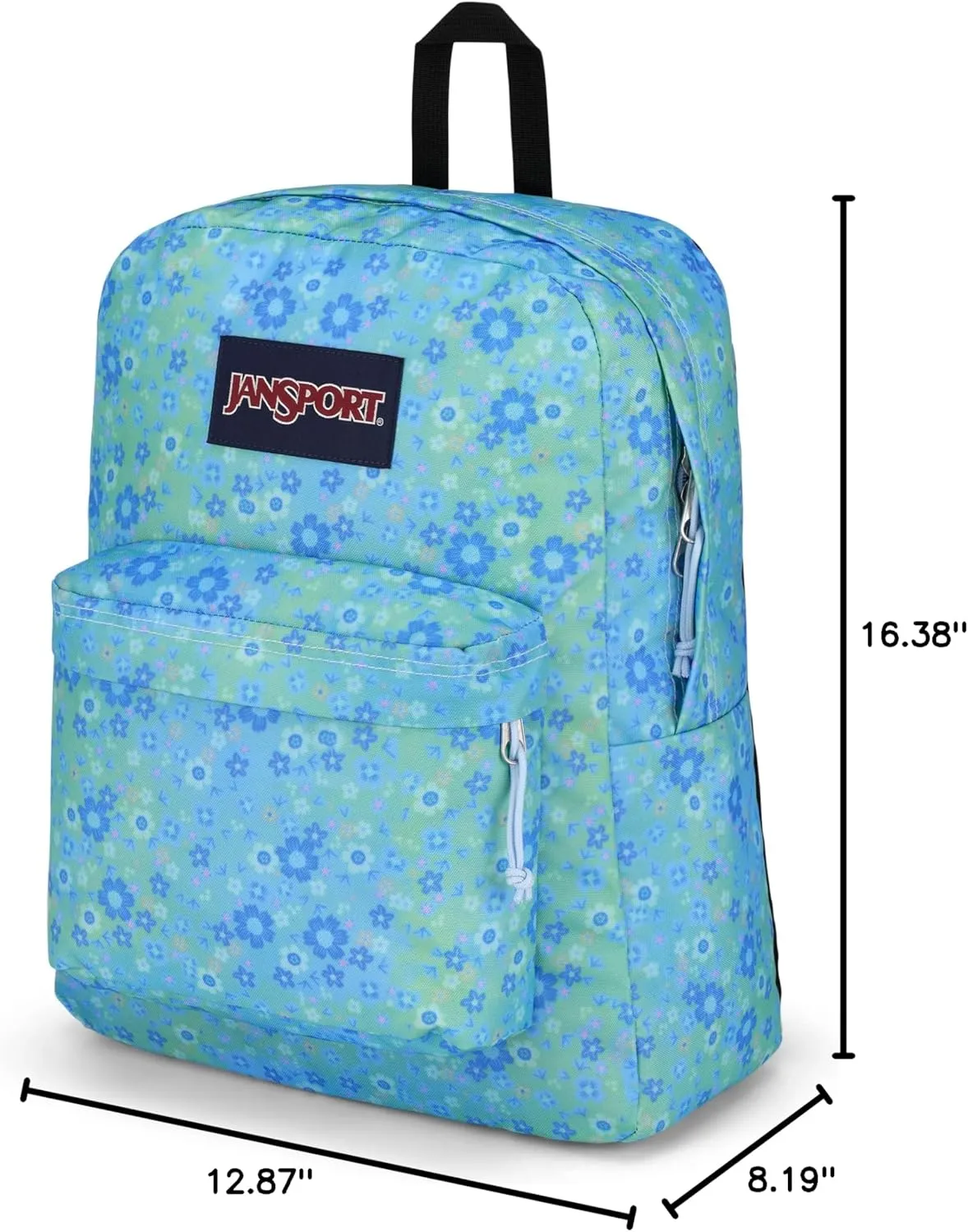 JanSport SuperBreak One Backpacks - Durable, Lightweight Bookbag with 1 Main Compartment, Front Utility Pocket with Built-in Organizer - Premium Backpack, Baby Blossom Blue