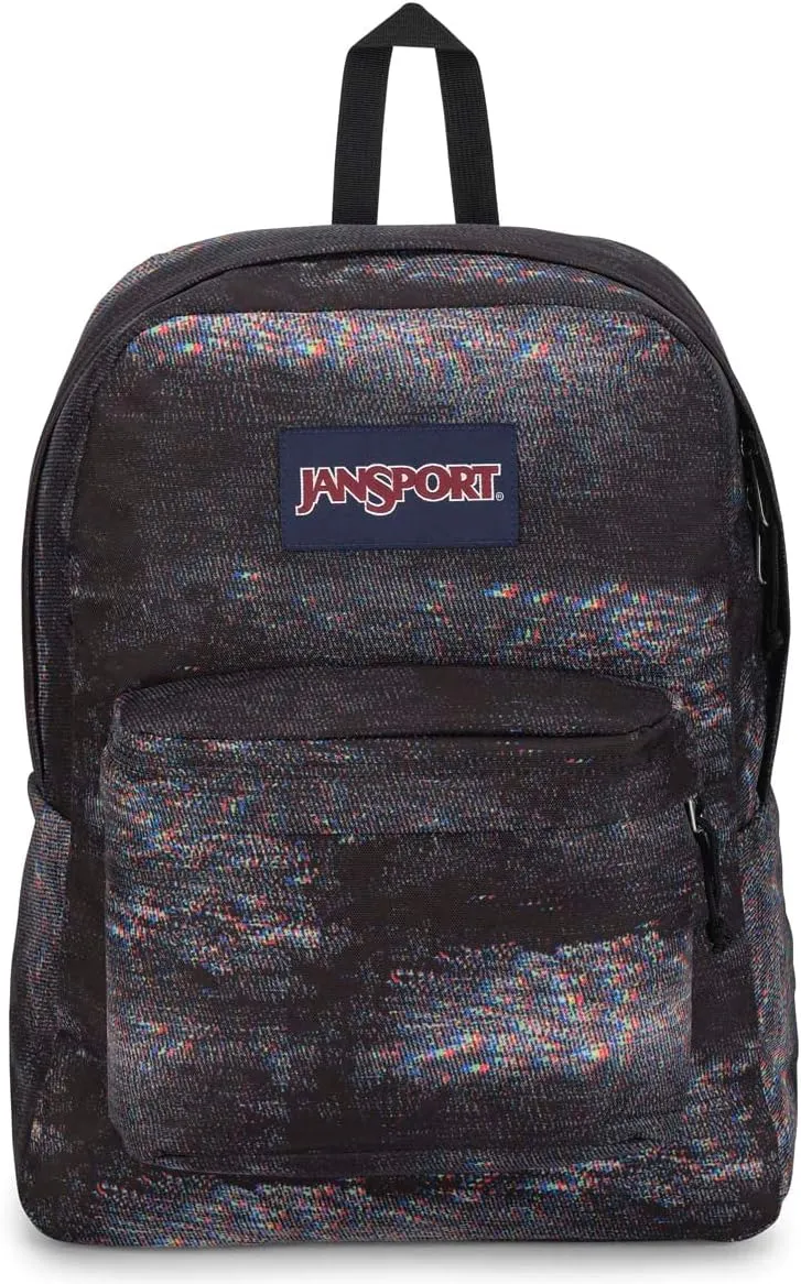 JanSport SuperBreak One Backpacks - Durable, Lightweight Bookbag with 1 Main Compartment, Front Utility Pocket with Built-in Organizer - Premium Backpack, Screen Static