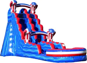 JumpOrange 19’ Amercian Boxing Commercial Grade Water Slide with Splash Pool for Kids and Adults (with Blower), Outdoor Indoor, Wet Dry Use, Tall Inflatable