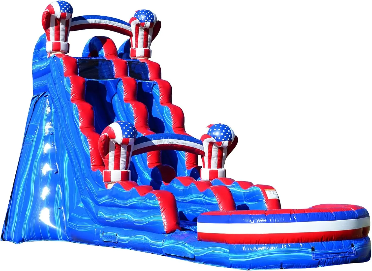 JumpOrange 19’ Amercian Boxing Commercial Grade Water Slide with Splash Pool for Kids and Adults (with Blower), Outdoor Indoor, Wet Dry Use, Tall Inflatable