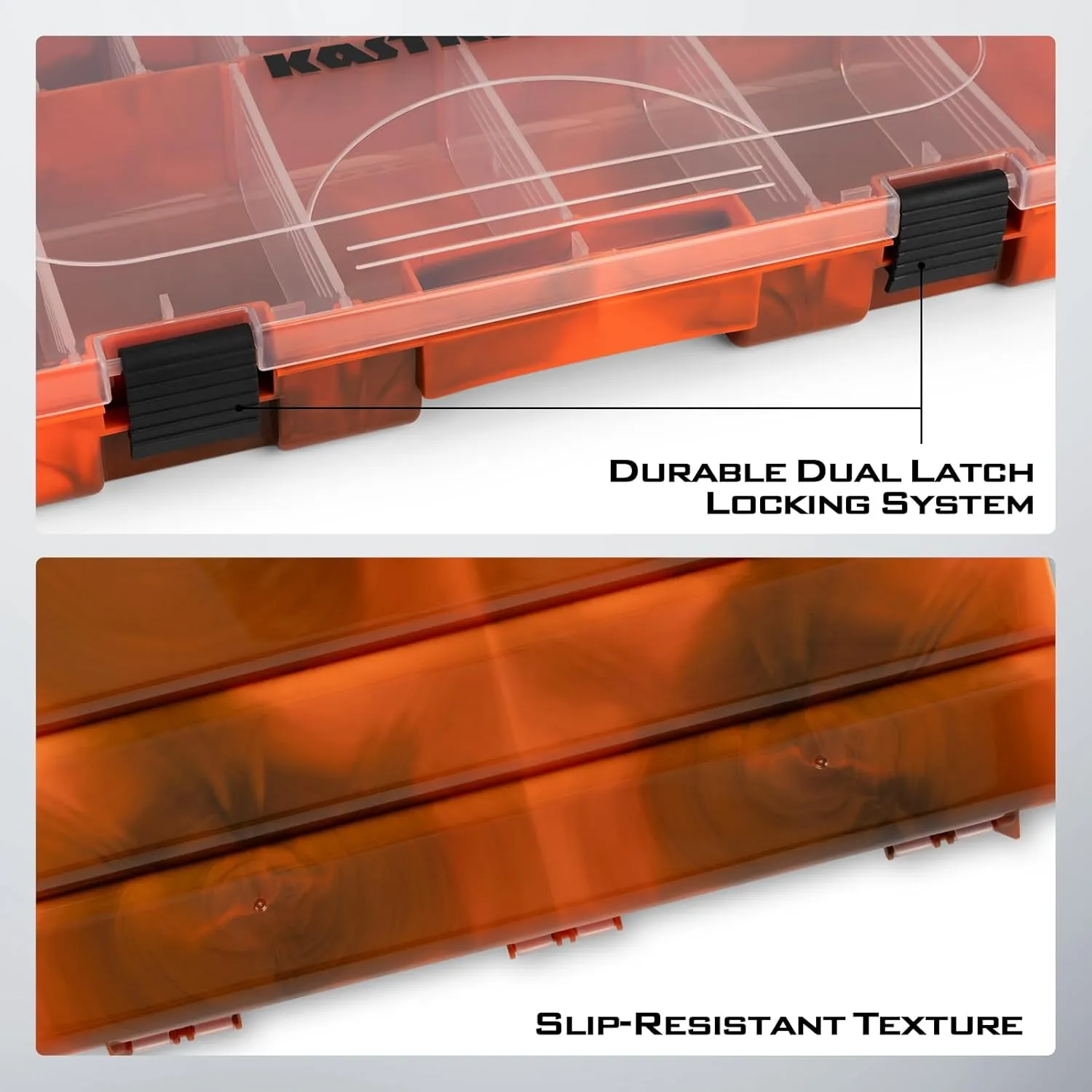 KastKing Bait Vault Camouflage Tackle Box, Plastic Tackle Trays, Fishing Tackle Box Storage Organizer with Removable Dividers, 2 Packs /4 Packs Lure Boxes Terminal Tackle Storage