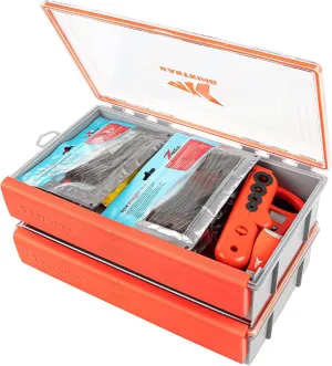 KastKing HyperSeal Waterproof Tackle Box, 3700 Deep Tackle Trays, Fishing Tackle Box Organizer With Exterior Stickers, Fishing Gear & Fishing Accessories Storage