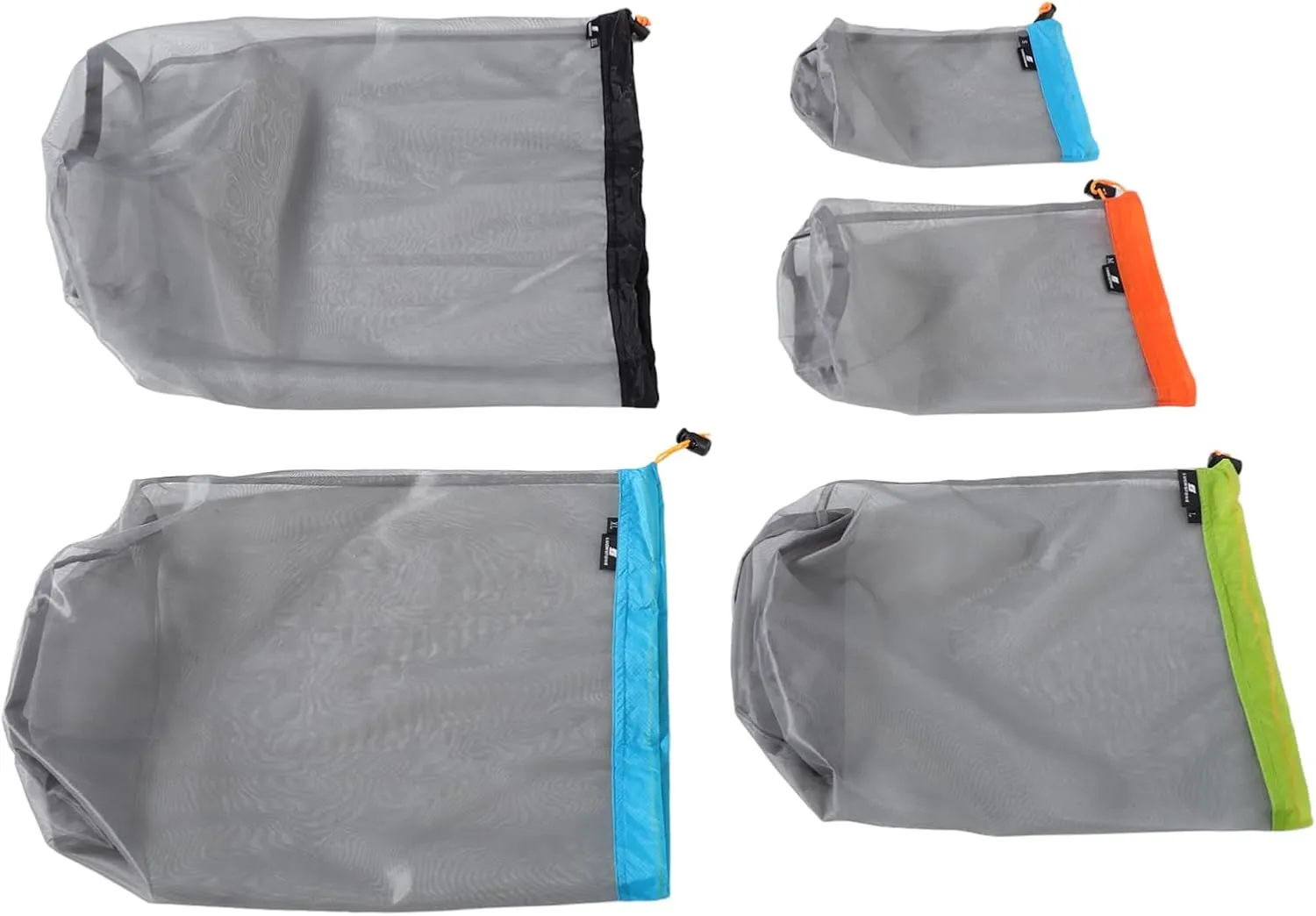 KICHOUSE Comprehensive Outdoor Storage Camping Toiletry Bag Travel Bag Mesh Backpacking Compression Sack Drawstring Hiking
