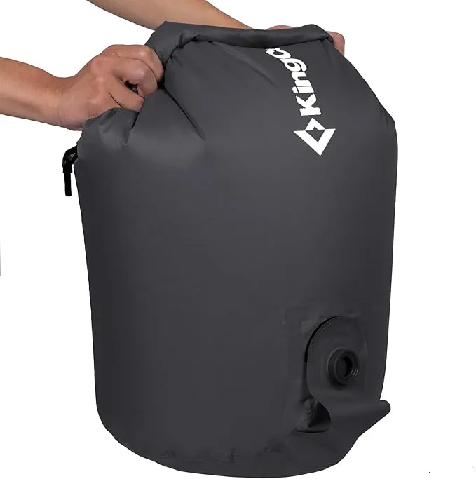 KingCamp Air Pump Sack, Roll Top Compression Pump Bag for Inflation Sleeping Mats, Ultralight Pump Sack for Camping Foam Sleeping Pad Mattress, Multi-Use Waterproof Outdoor Dry Bag Storage Bag