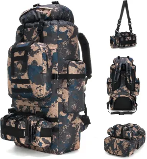 King'sGuard 100L Camping Hiking Backpack Molle Rucksack Military Camping Backpacking Daypack