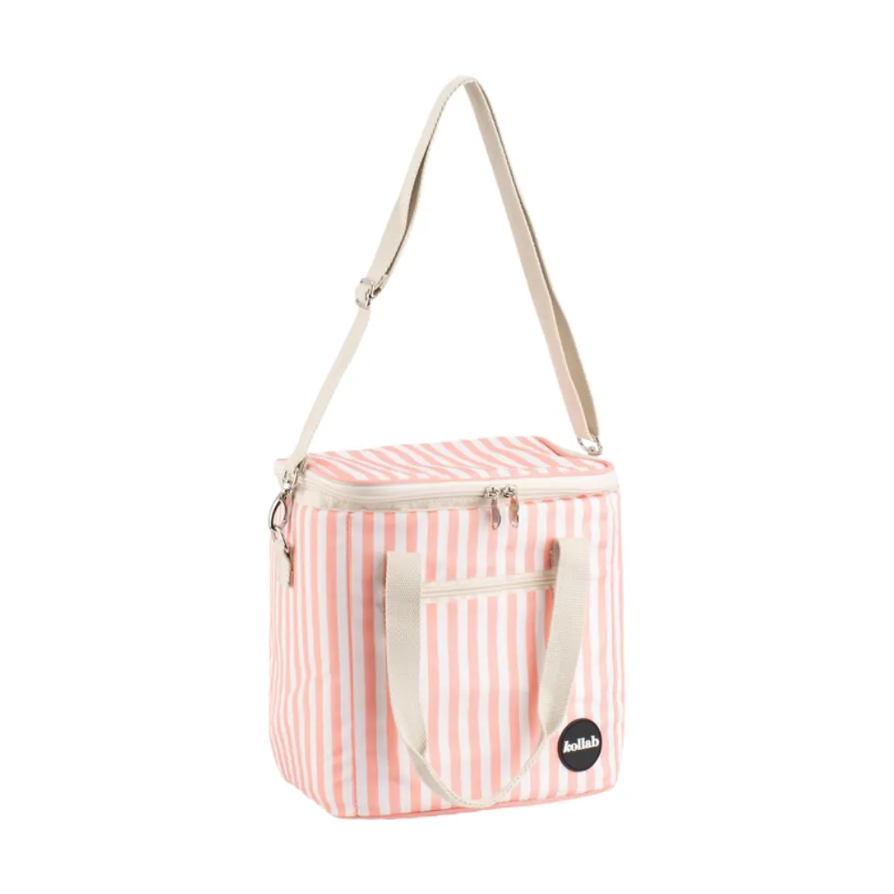 Kollab | Holiday Mini Cooler | Coral Stripe