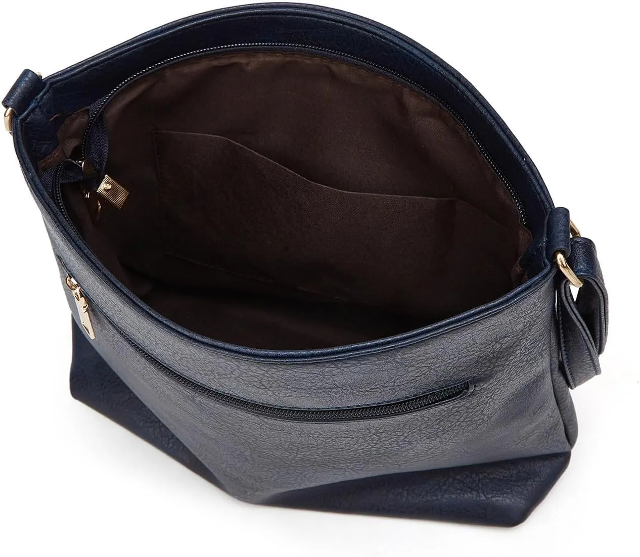 Ladies Soft Square Bags Shoulder Bag Handbag Large Capacity Pocket Crossbody Bag Stylish Messenger Bags (Blue, One Size)