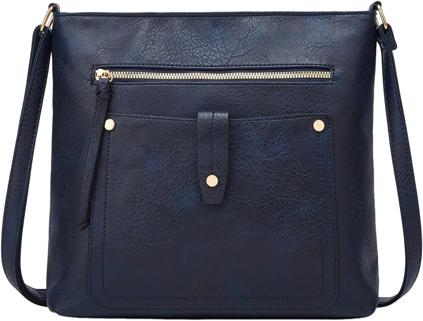 Ladies Soft Square Bags Shoulder Bag Handbag Large Capacity Pocket Crossbody Bag Stylish Messenger Bags (Blue, One Size)
