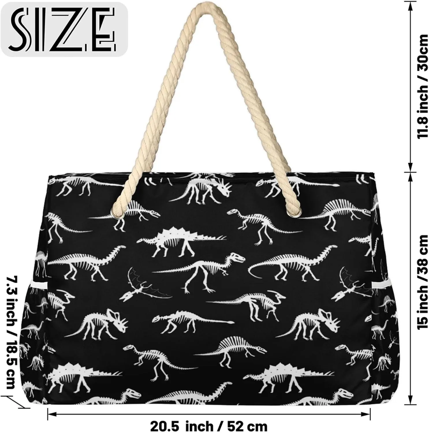 Large Beach Tote Bags for Women, Waterproof Beach Bag with Zipper, Swim Pool Tote Bags