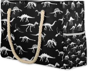 Large Beach Tote Bags for Women, Waterproof Beach Bag with Zipper, Swim Pool Tote Bags