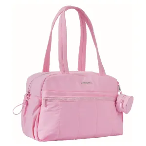 Large Diaper Bag Tote with Changing Pad, Maternity Baby Travel Nappy Bags with Wet Pocket, Hospital Bag (Pink)