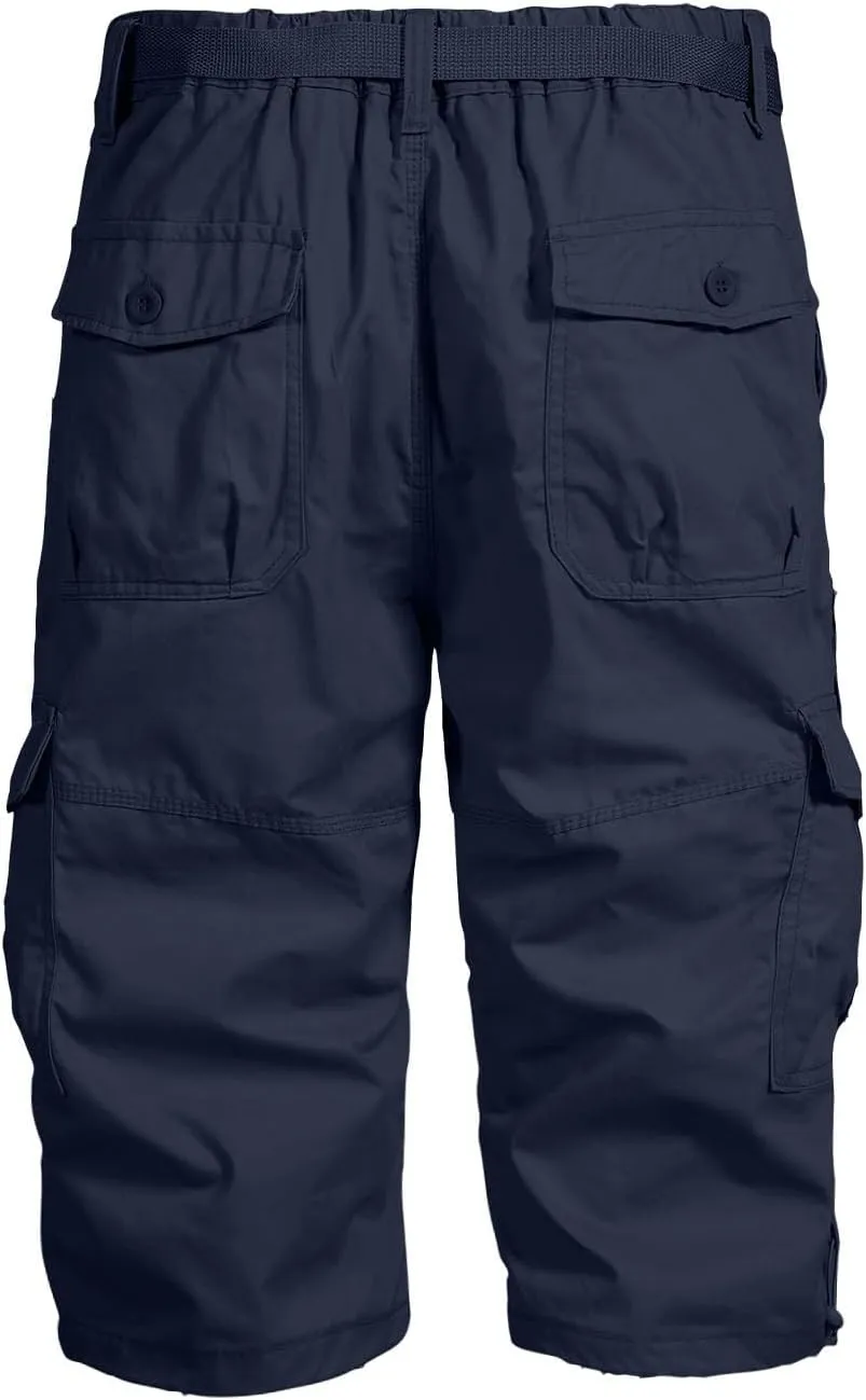 LCMTWX Men's Hiking Cargo Shorts Lightweight Outdoor Work Shorts for Men Relaxed Fit Travel Golf Camping Casual with Pockets