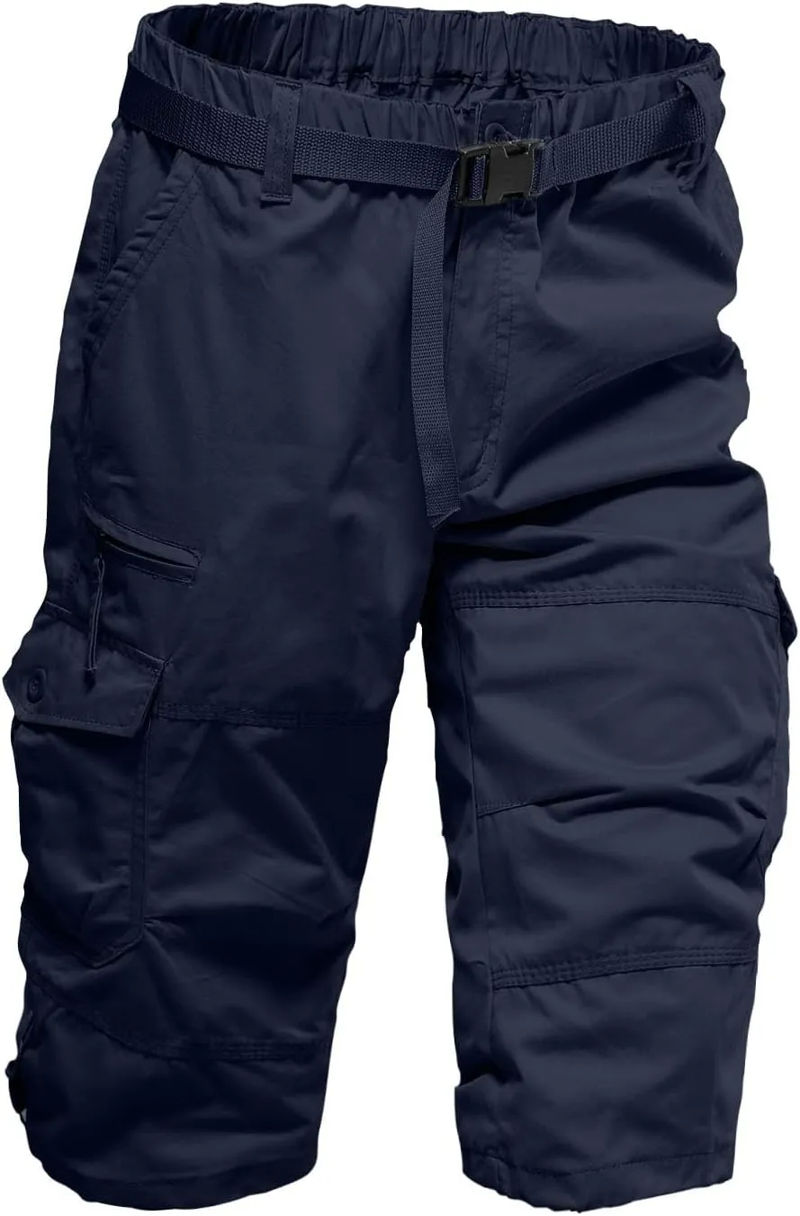 LCMTWX Men's Hiking Cargo Shorts Lightweight Outdoor Work Shorts for Men Relaxed Fit Travel Golf Camping Casual with Pockets