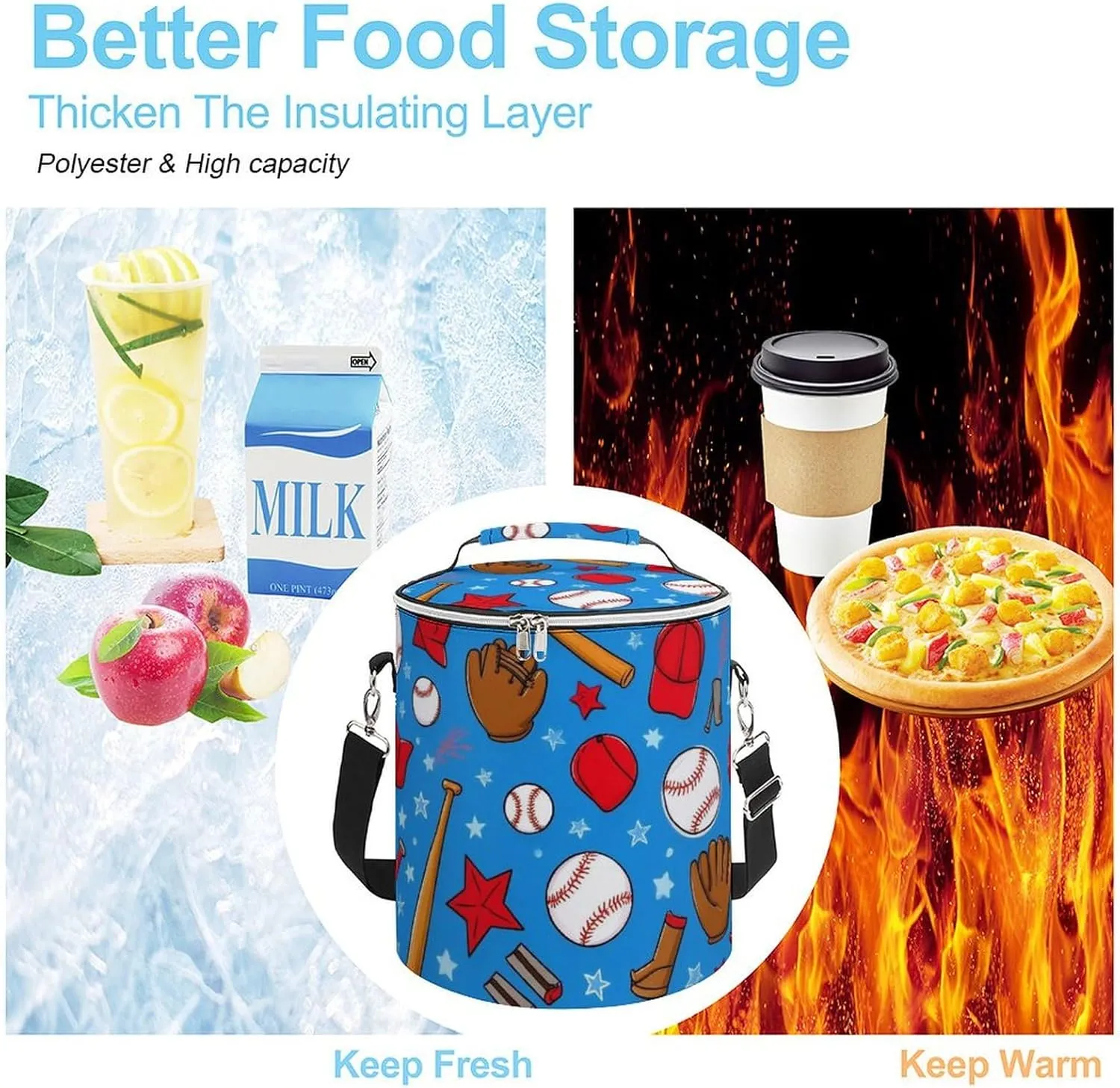 Leak-Proof Cooler Backpack for Women and Men, Small Insulated Outdoor Ice Chest