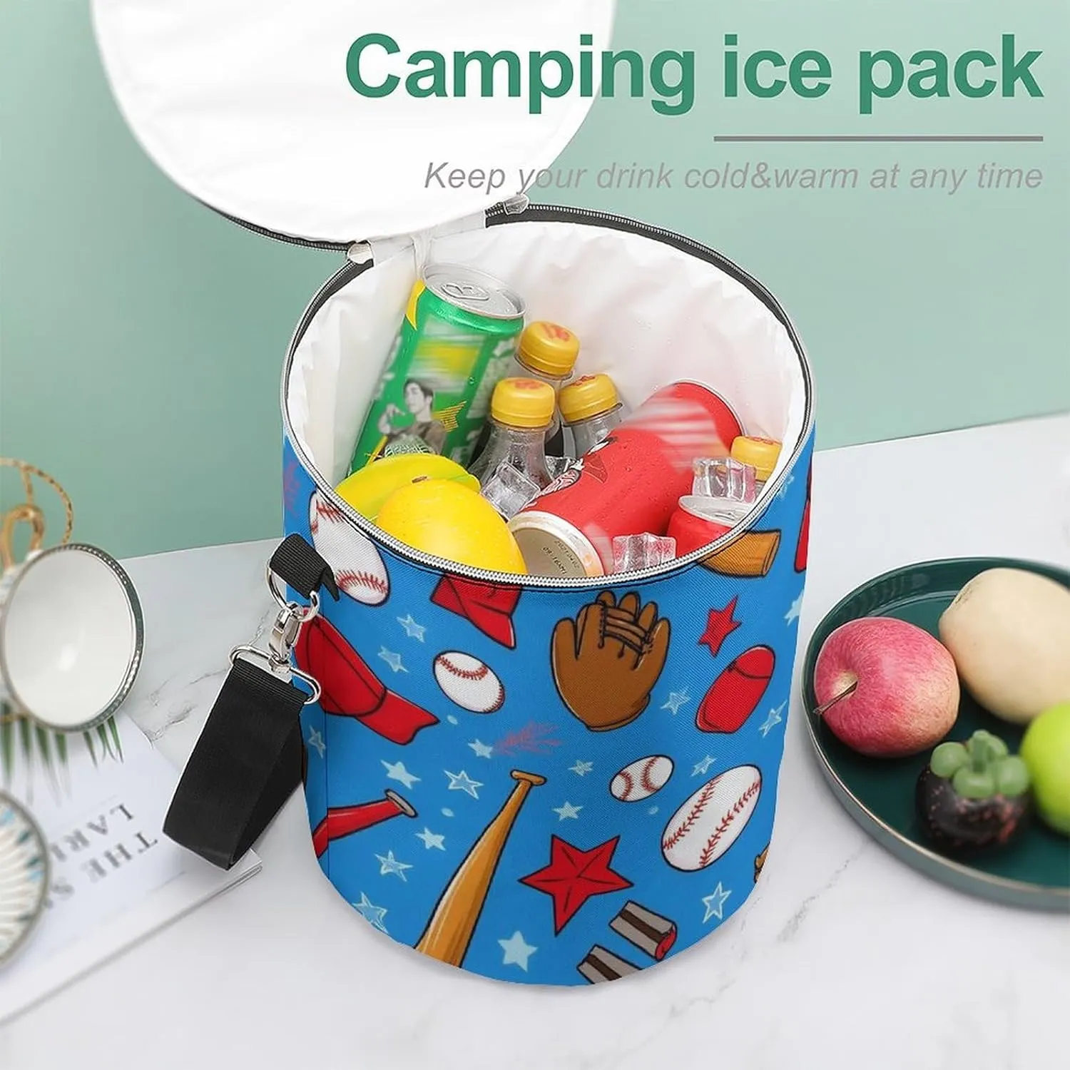 Leak-Proof Cooler Backpack for Women and Men, Small Insulated Outdoor Ice Chest